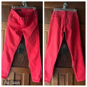 J.Crew red toothpick jeans bundle woolrich and kancan distressed jeans sz 26